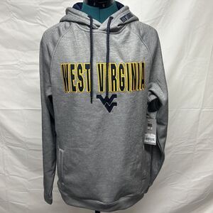 WVU West Virginia Hoodie Mens Small Sweatshirt Football Colosseum Logo - NWT